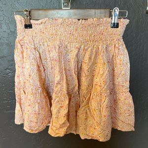 Flowy Floral Ruffle Tiered Skirt